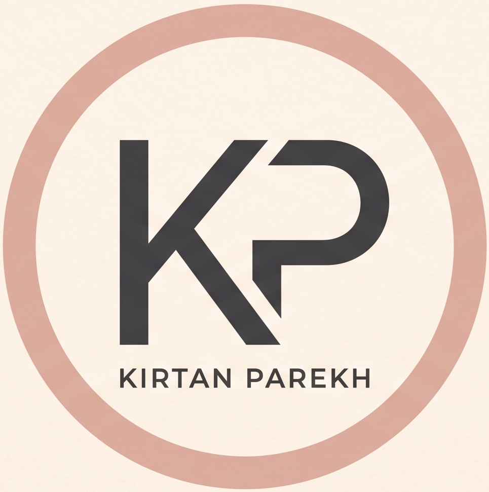 Kirtan Parekh monogram logo